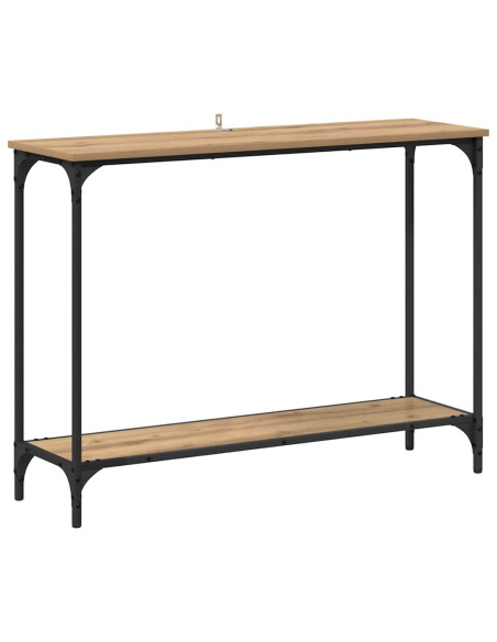 Tavolo consolle rovere artigianale 101 x 30.5 x 75 cm