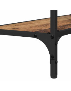 Tavolo consolle con lo scaffale Legno vecchio 75 x 30.5 x 75 cm 2