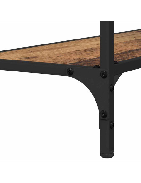 Tavolo consolle con lo scaffale Legno vecchio 75 x 30.5 x 75 cm