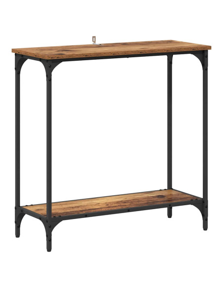 Tavolo consolle con lo scaffale Legno vecchio 75 x 30.5 x 75 cm