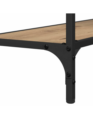 Tavolo consolle rovere artigianale 75 x 30.5 x 75 cm