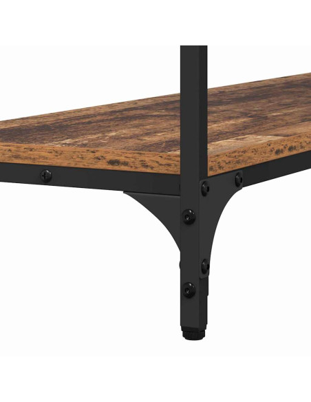 Tavolo consolle con lo scaffale Legno vecchio 100 x 29 x 75 cm