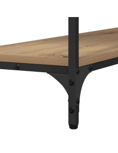 Tavolo consolle rovere artigianale 100 x 29 x 75 cm 2