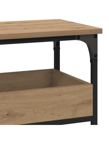Tavolo consolle rovere artigianale 100 x 29 x 75 cm