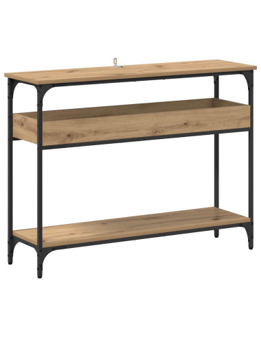 Tavolo consolle rovere artigianale 100 x 29 x 75 cm