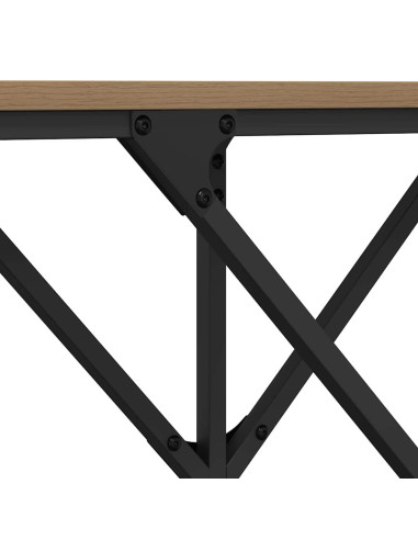 Tavolo consolle rovere artigianale 140 x 29 x 75 cm