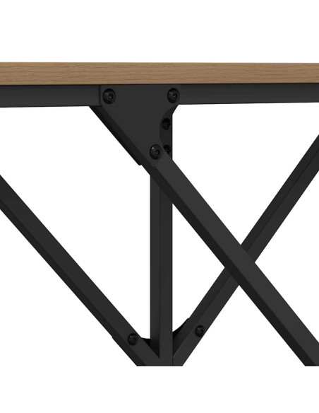 Tavolo consolle rovere artigianale 140 x 29 x 75 cm