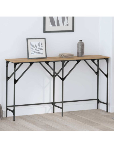 Tavolo consolle rovere artigianale 140 x 29 x 75 cm