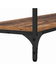 Tavolo consolle con lo scaffale Legno vecchio 100 x 30 x 75 cm 2