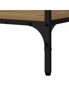 Tavolo consolle rovere artigianale 100 x 32 x 75 cm 2