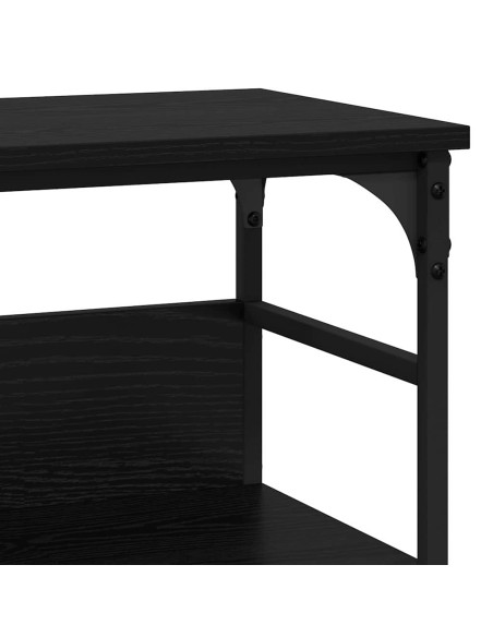 Tavolo consolle Rovere nero 100 x 32 x 75 cm Legno multistrato