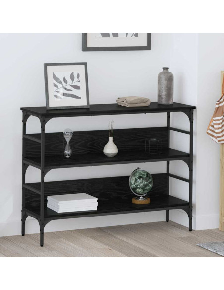 Tavolo consolle Rovere nero 100 x 32 x 75 cm Legno multistrato