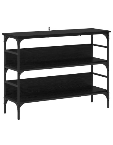 Tavolo consolle Rovere nero 100 x 32 x 75 cm Legno multistrato