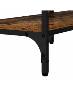 Tavolo consolle con lo scaffale Legno vecchio 160 x 29 x 80 cm 2