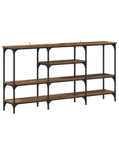 Tavolo consolle con lo scaffale Legno vecchio 160 x 29 x 80 cm