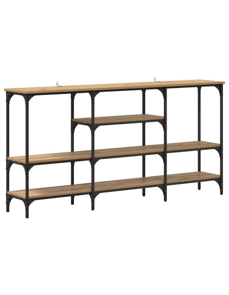 Tavolo consolle rovere artigianale 160 x 29 x 80 cm