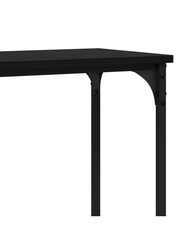 Tavolo consolle Rovere nero 160 x 29 x 80 cm Legno multistrato