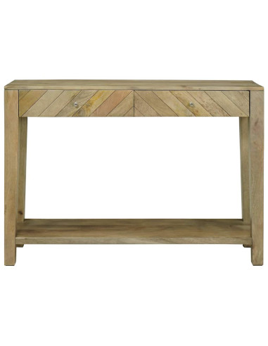 Tavolo consolle con cassetto Grigio naturale 110 x 30 x 80 cm
