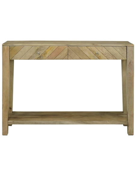 Tavolo consolle con cassetto Grigio naturale 110 x 30 x 80 cm