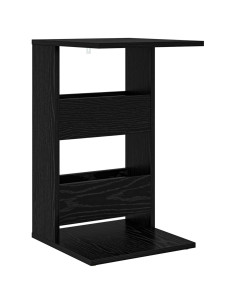Tavolo laterale Rovere Nero 40 x 35 x 60,5 cm Legno multistrato 2