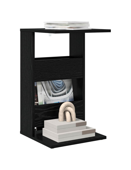 Tavolo laterale Rovere Nero 40 x 35 x 60,5 cm Legno multistrato