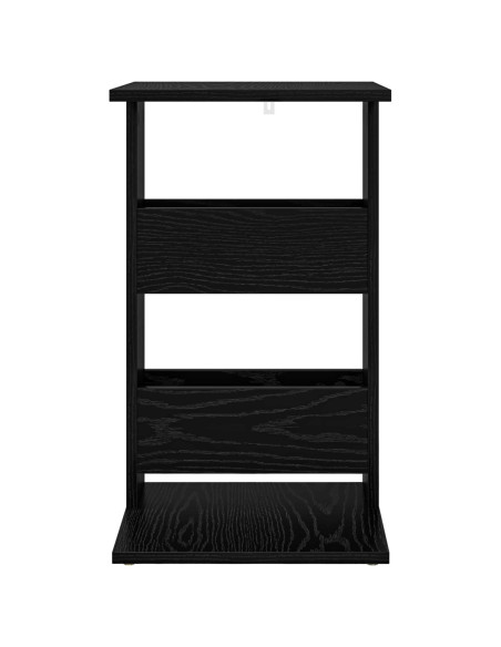 Tavolo laterale Rovere Nero 40 x 35 x 60,5 cm Legno multistrato