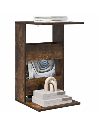 Tavolo laterale Rovere fumé 40 x 35 x 60,5 cm Legno multistrato