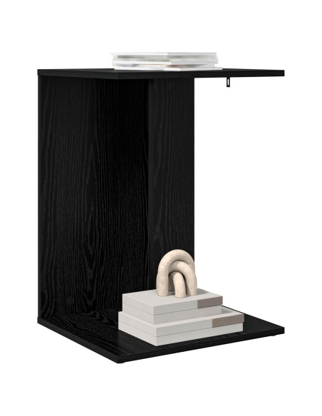 Tavolo laterale Rovere Nero 45 x 40 x 62,5 cm Legno multistrato