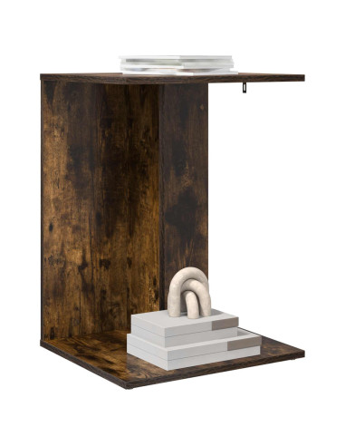 Tavolo laterale Rovere fumé 45 x 40 x 62,5 cm Legno multistrato