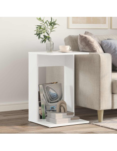Tavolo laterale Bianco 40 x 38 x 62,5 cm Legno multistrato 2