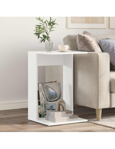 Tavolo laterale Bianco 40 x 38 x 62,5 cm Legno multistrato