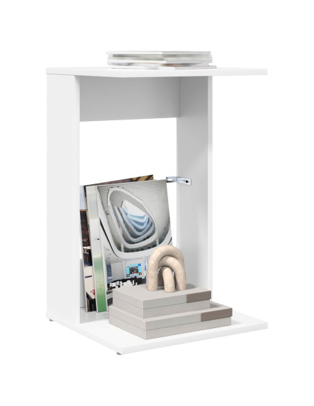 Tavolo laterale Bianco 40 x 38 x 62,5 cm Legno multistrato