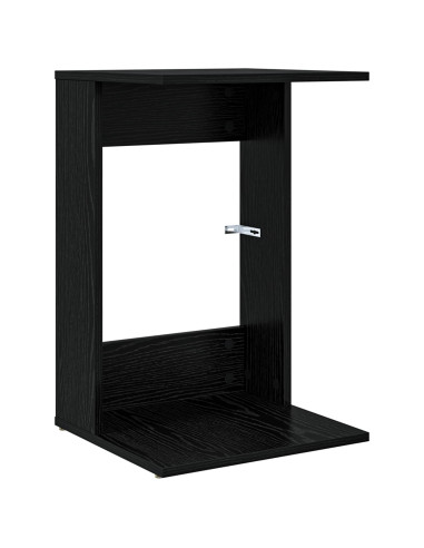 Tavolo laterale Rovere Nero 40 x 38 x 62,5 cm Legno multistrato