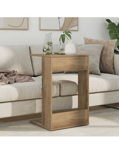 Tavolo laterale Rovere artigianale 40 x 38 x 62,5 cm