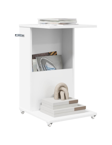 Tavolo laterale Bianco 40 x 35 x 60 cm Legno multistrato