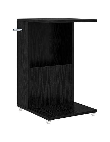 Tavolo laterale Rovere Nero 40 x 35 x 60 cm Legno multistrato