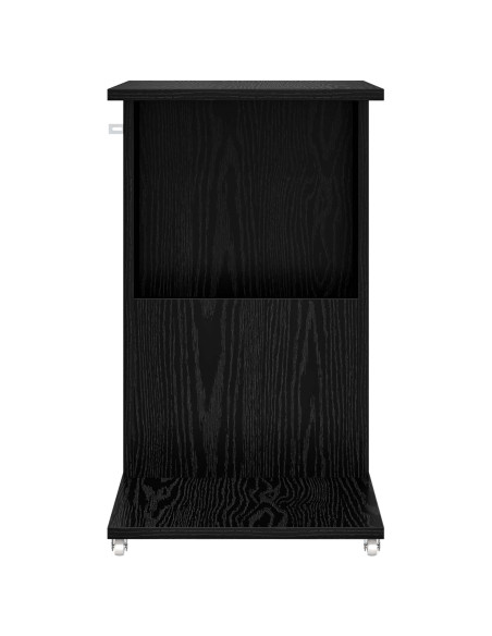 Tavolo laterale Rovere Nero 40 x 35 x 60 cm Legno multistrato