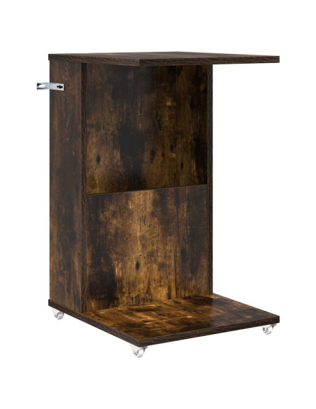 Tavolo laterale Rovere fumé 40 x 35 x 60 cm Legno multistrato