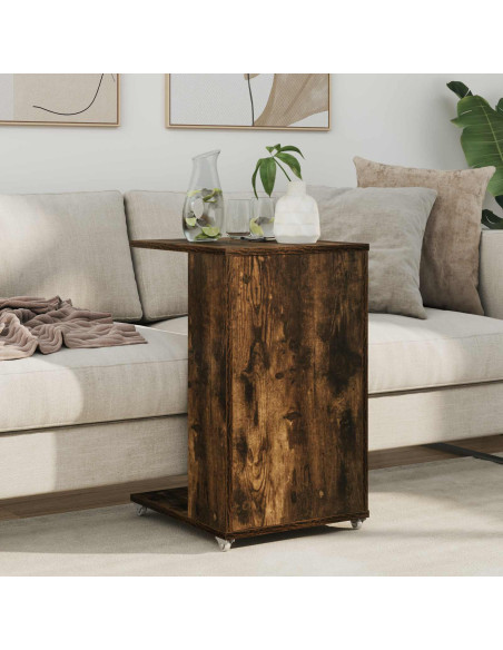 Tavolo laterale Rovere fumé 40 x 35 x 60 cm Legno multistrato
