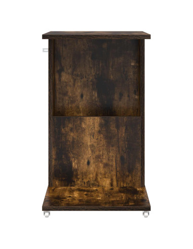 Tavolo laterale Rovere fumé 40 x 35 x 60 cm Legno multistrato