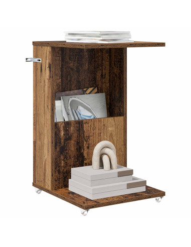 Tavolo laterale Legno vecchio 40 x 35 x 60 cm Legno multistrato