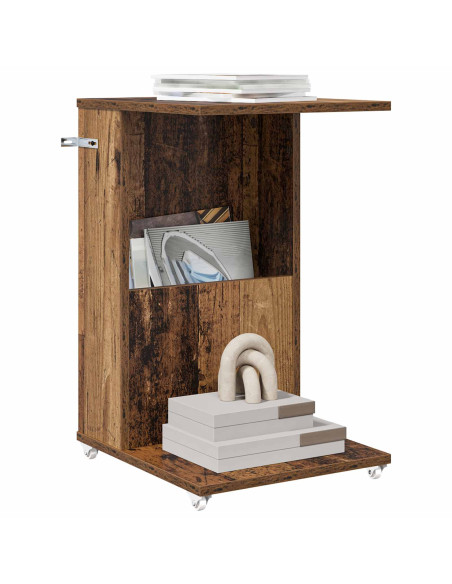 Tavolo laterale Legno vecchio 40 x 35 x 60 cm Legno multistrato