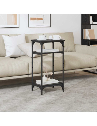 Tavolo laterale Rovere Nero 40 x 30 x 75 cm Legno multistrato