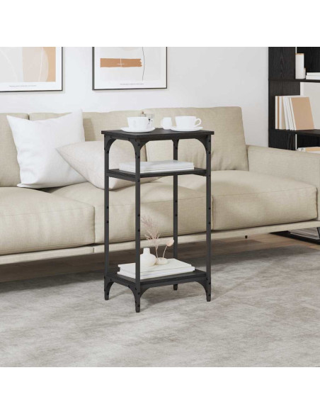 Tavolo laterale Rovere Nero 40 x 30 x 75 cm Legno multistrato