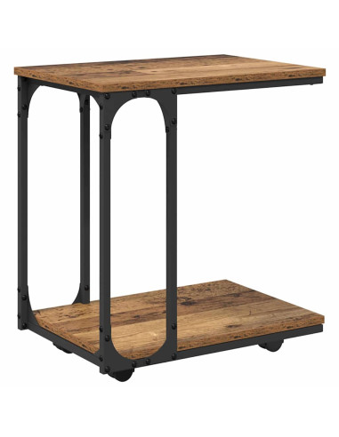 Tavolo laterale con lo scaffale Legno vecchio 50 x 35 x 55.5 cm