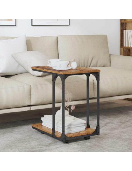 Tavolo laterale con lo scaffale Legno vecchio 50 x 35 x 55.5 cm