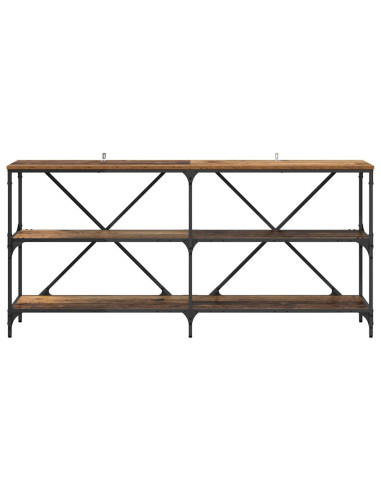 Tavolo consolle con lo scaffale Legno vecchio 160 x 30 x 75 cm