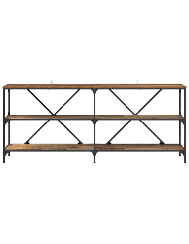 Tavolo consolle con lo scaffale Legno vecchio 180 x 30 x 75 cm