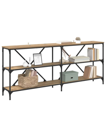 Tavolo consolle Rovere artigianale 180 x 30 x 75 cm