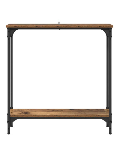 Tavolo consolle con lo scaffale Legno vecchio 75 x 22,5 x 75 cm